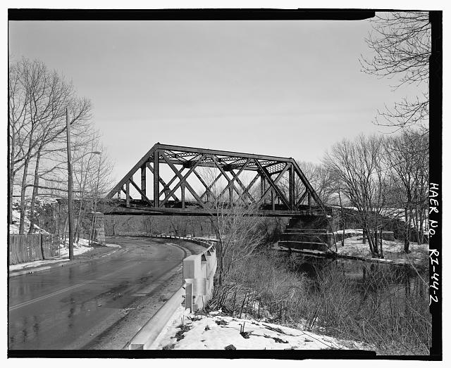 2. West elevation, looking southeast. - Pawtuxet River...