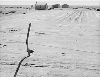Texas Farm, Dust Bowl Devastation, 1938