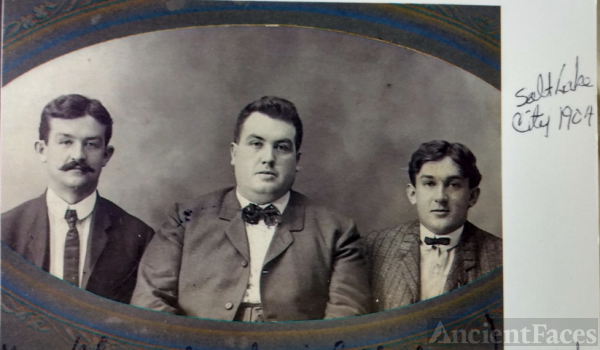 Edmund Henry Murphy's sons Edmund henry Murphy jr Charles Francis Murphy snd Arthur john Murphy (aj) in Salt Lake City pic has year on right side
