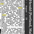 Thomas William Pender Jr --Portland Press Herald (Portland, Maine) 23 Aug 1950