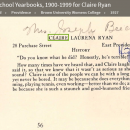 Claire Laurena Ryan-Beecher--U.S., School Yearbooks, 1900-1999(1926) 
