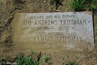Judith and John Friedman Gravesite