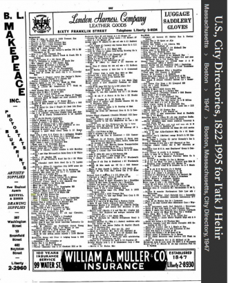 Patrick James Hehir jr--U.S., City Directories, 1822-1995(1947)