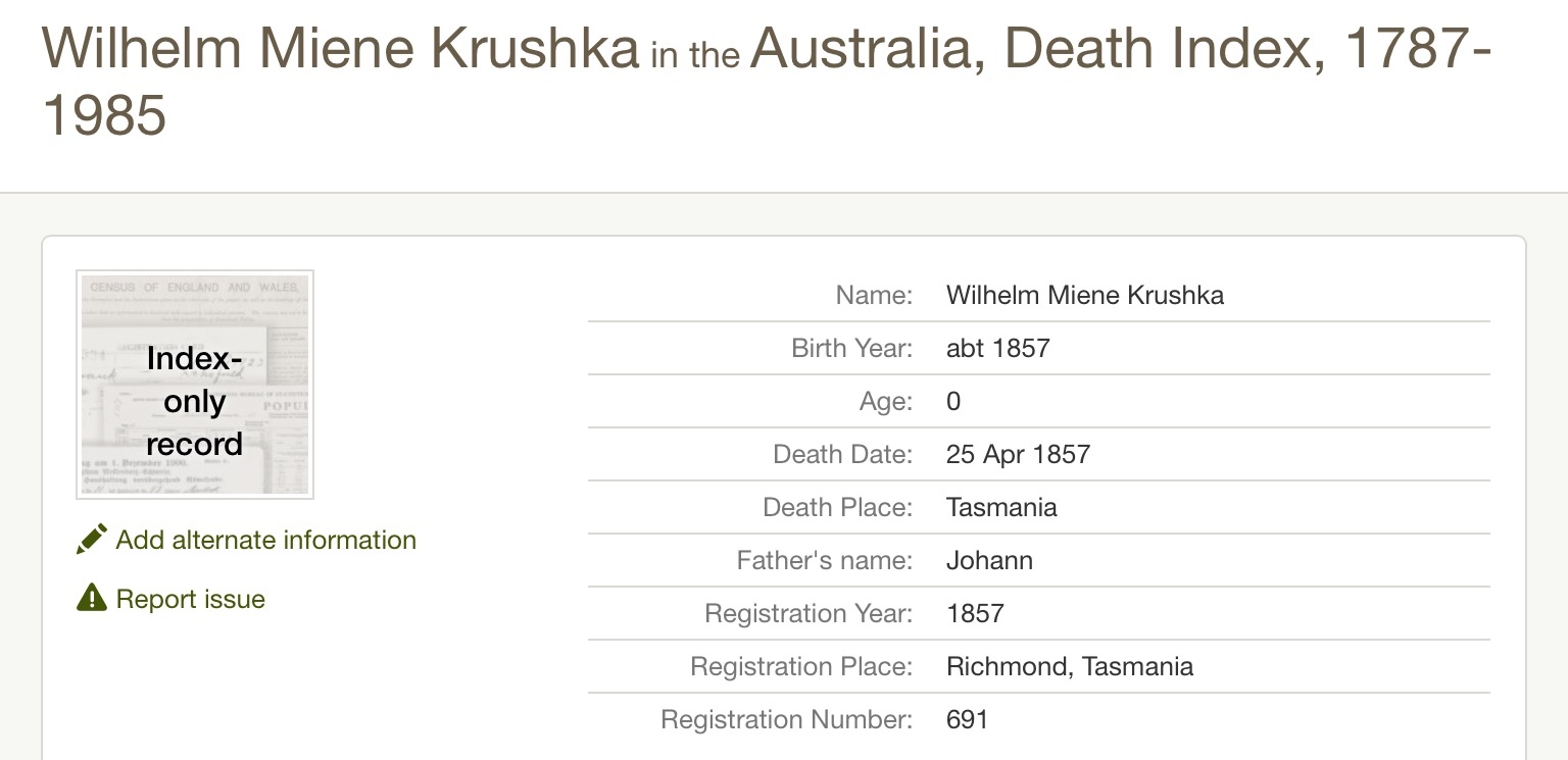 Miene Wilhelm Krushka