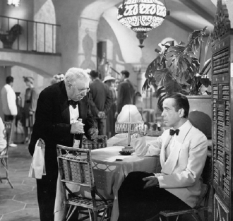S. Z. Sakall and Bogart in Casablanca.