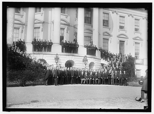 LABOR. LABOR REPS. AT WHITE HOUSE. SEATED: PRESIDENT...