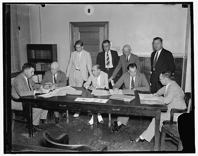 Ass't. Sec. Brown & Crop Control board members, 9/10/37