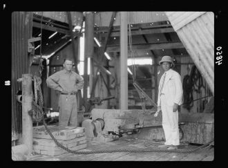 Iraq. Oil wells and camp of the Iraq Petroleum Company....
