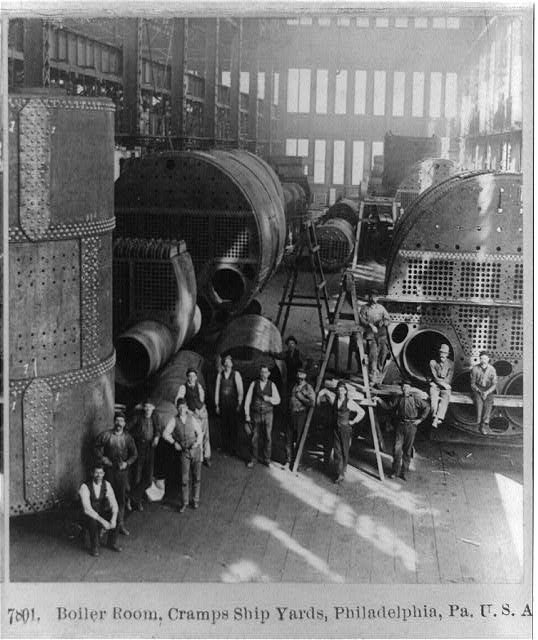 Boiler room, Cramps Ship Yard, Philadelphia, Pa.