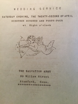 Program from Arthur Thornhill and Charlotte Hepditch's Wedding