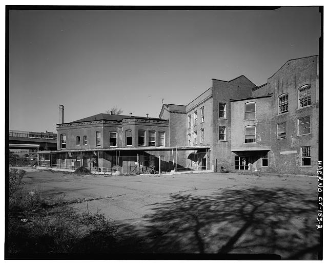 2. VIEW WEST OF REAR ELEVATION OF BUILDINGS 1, 2 and 3; 1...