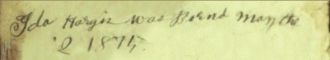 Ida Hargis Teeters Hughes