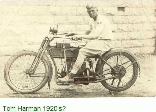John Thomas Harman on motorcyle
