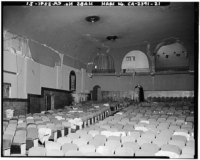 21. March. THEATER AUDITORIUM, FROM FRONT TO FOYER DOORS,...