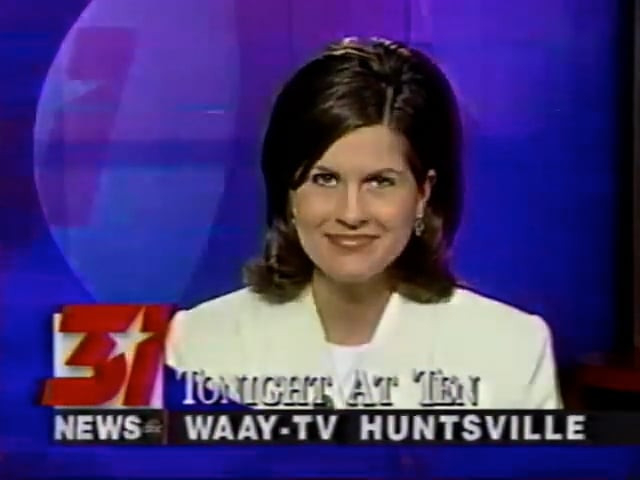 Kristen Cornett on WAAY 31 News at 10:00 pm (1998) 