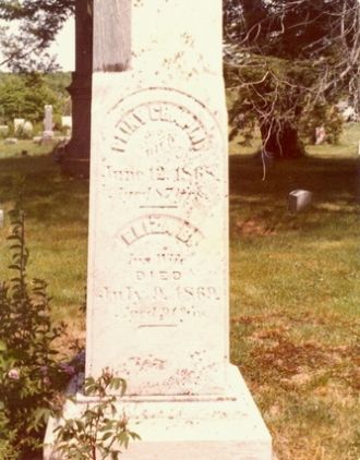 Pliny Chapin & Eliza Bennett gravestone