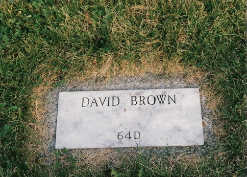 David Brown gravestone