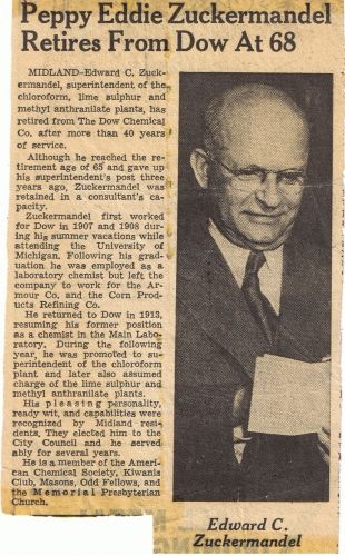 Edward Zuckermandel retirement article