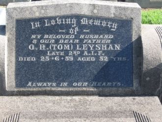 Ormond Roy Leyshan gravesite