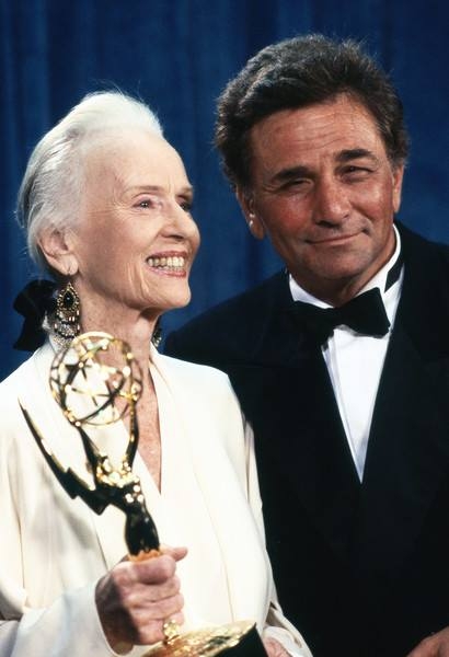 Jessica Tandy with Peter Falk