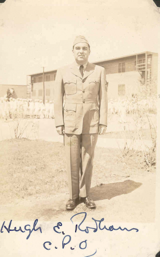 Hugh Ellsworth Rodham, as Chief Petty Officer