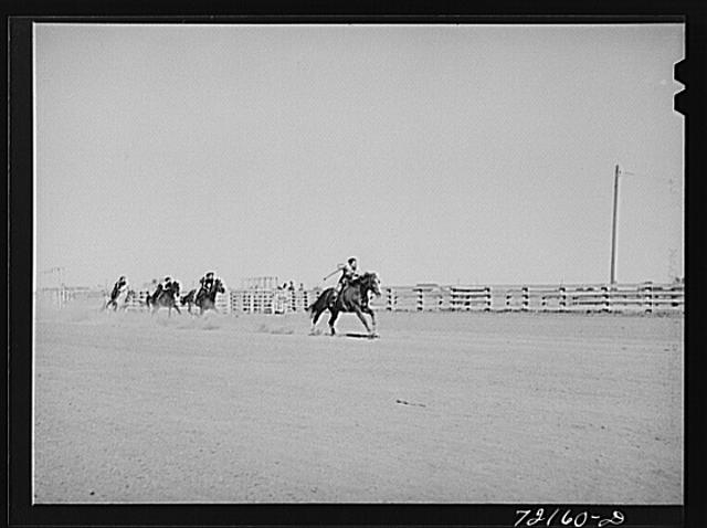 Children's horse race at the Imperial County Fair,...