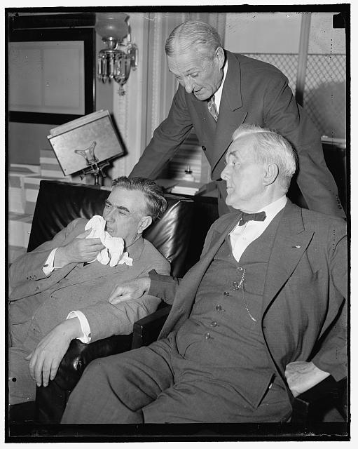 Senatorial trio. Washington, D.C., May 15. Like mailmen...