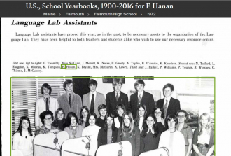 Ellen Maureen Honan-Curry--U.S., School Yearbooks, 1900-2016(1972)Language Lab Assistants