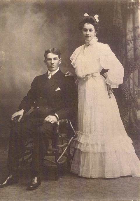 George Clark Snyder & Dove Avilla Osborn wedding 1904