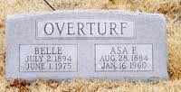 Asa F & Belle Overturf gravesite