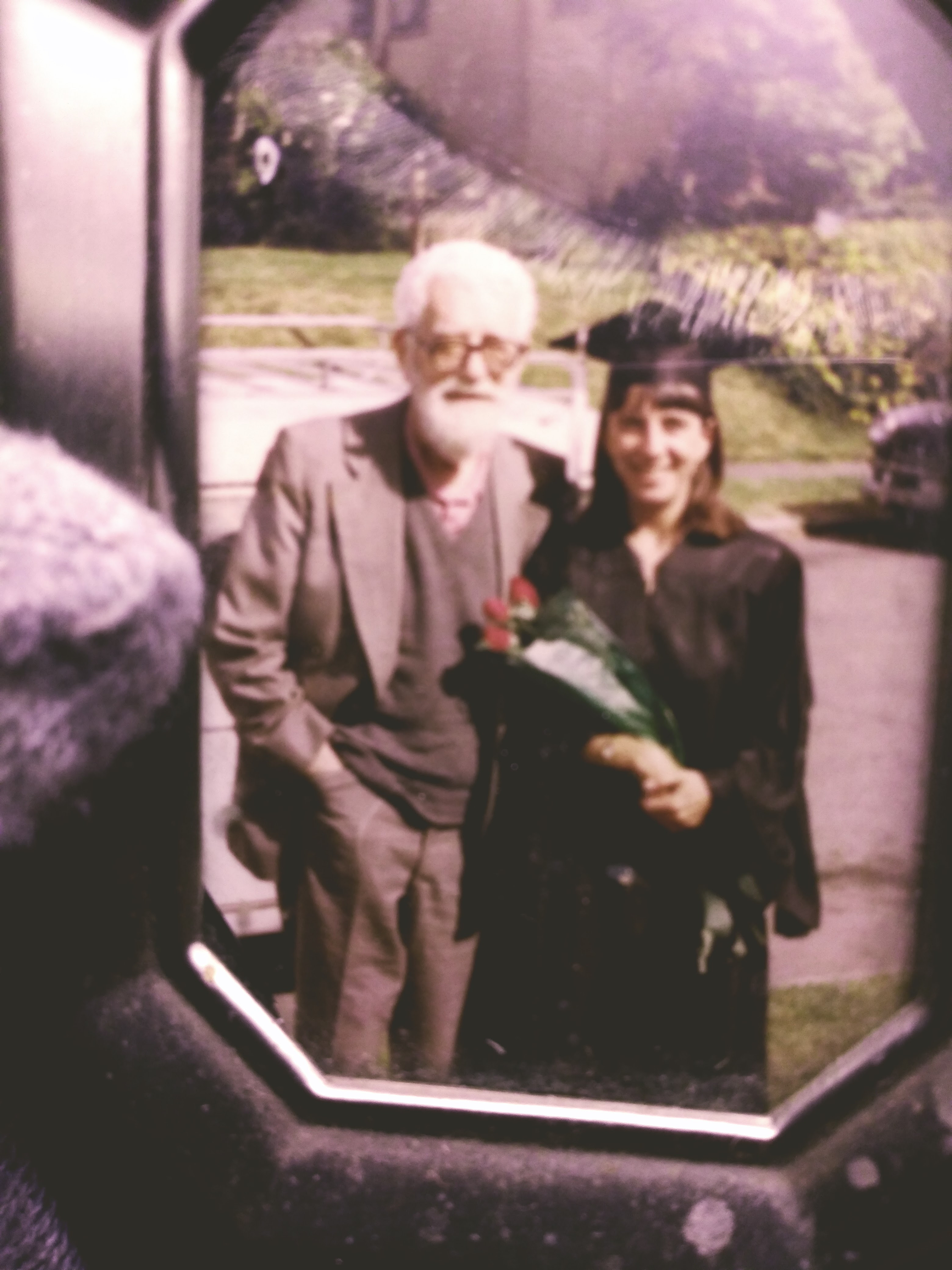 My mother at her graduation day with her step father Richard McKeon 