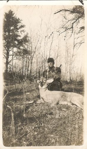 Otsby man with a deer