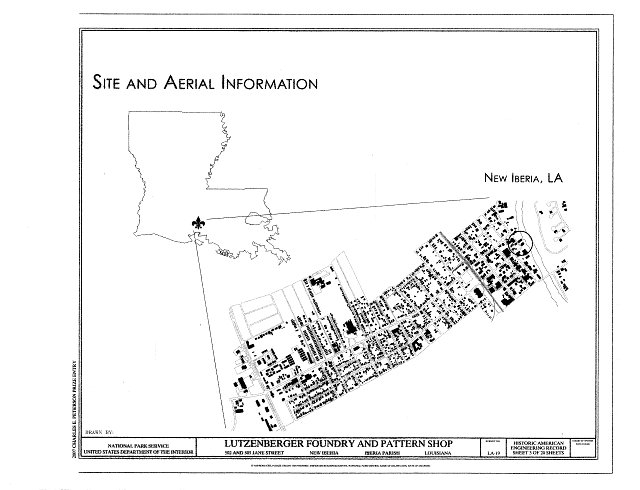 Site Plan - Lutzenberger Foundry and Pattern Shop, 502...
