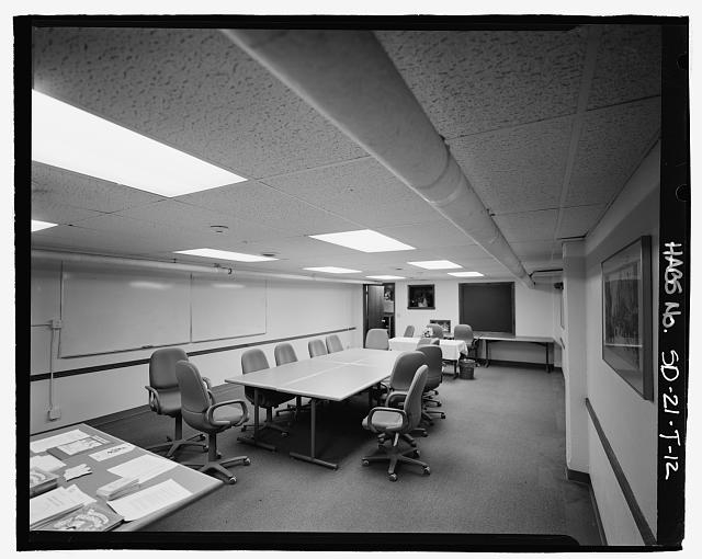 12. Interior view of classroom; northeast corner of...