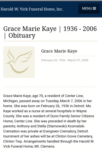 Grace Marie Kosmalski Grace Marie Kosmalski