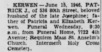 Father's obituary.