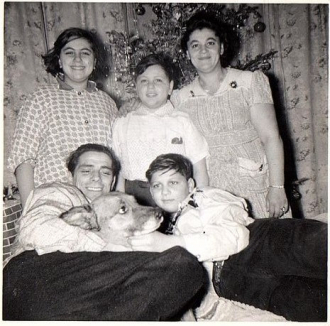 Joseph Maiori, Family. Bella (wife), Olga, harry and Phillip. And Porky..