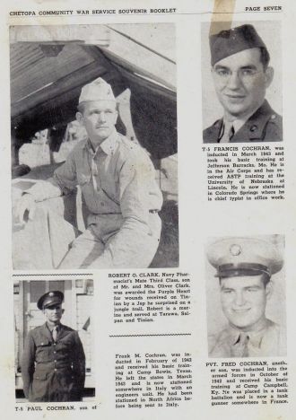 ted stafford's Army Book Kansas - C  surnames