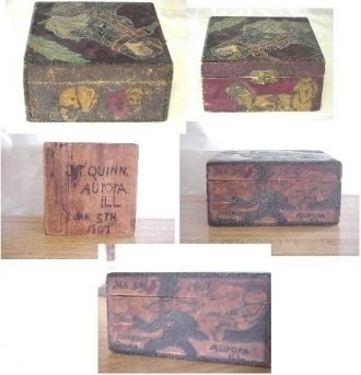 James T. Quinn wooden box