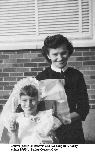 Geneva (Sositko) Robbins and daughter
