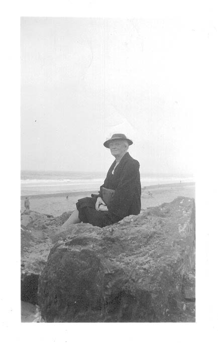 Mary Hannigan on the beach San Francisco