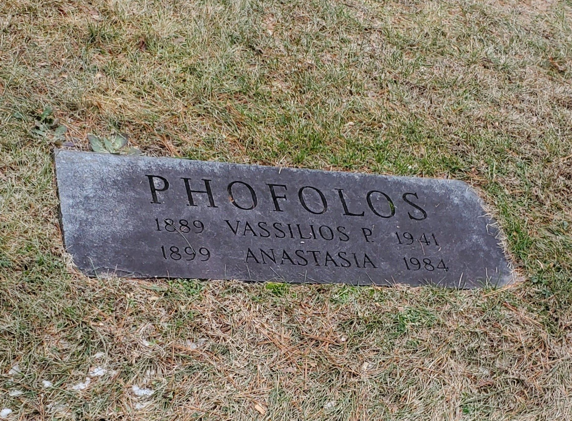 Anastasia Phofolos Gravesite