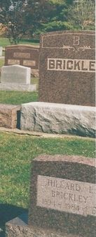Hillard Brickley gravestone