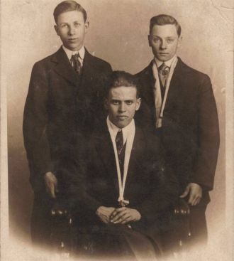 Three young men