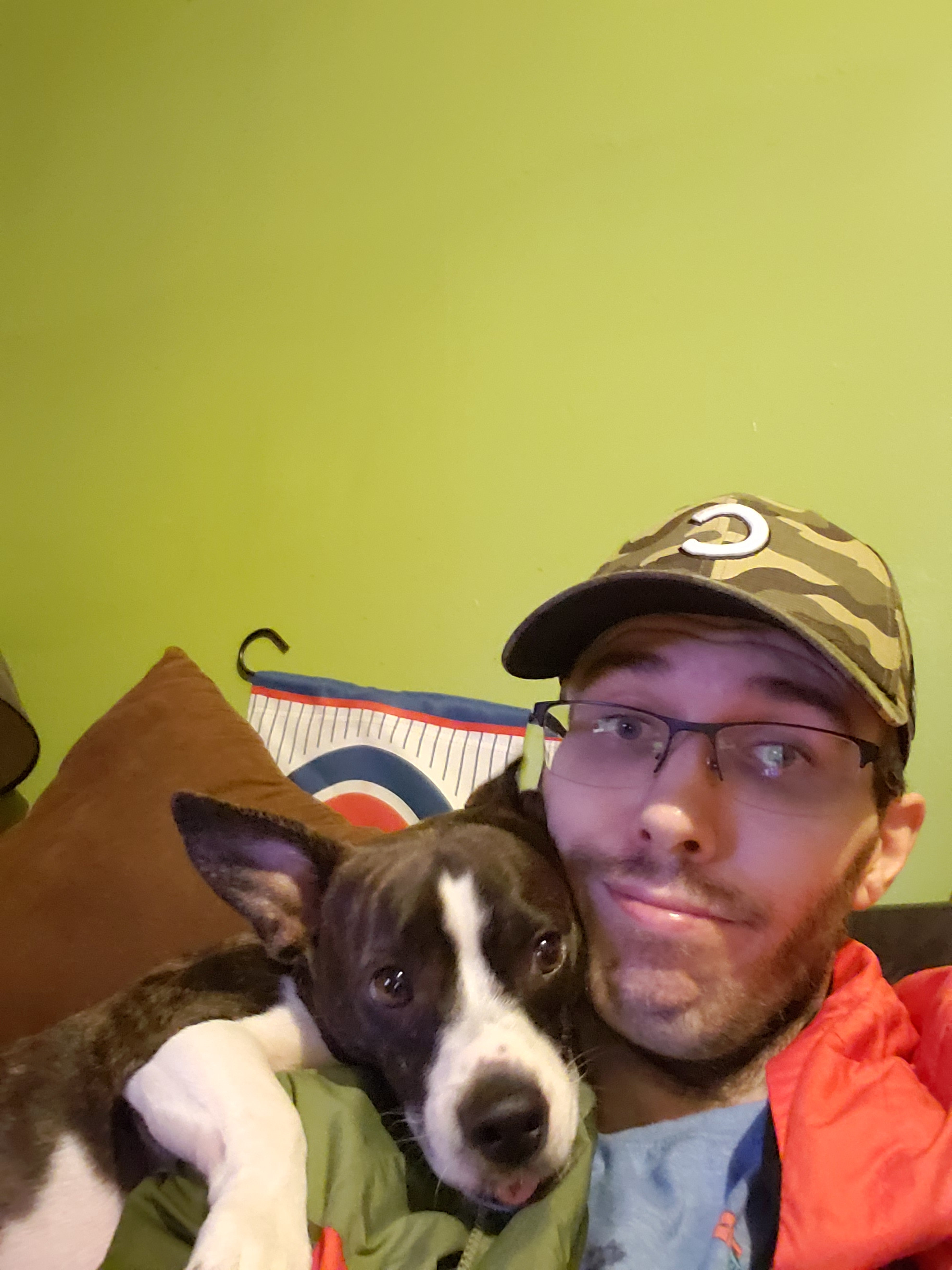 James R Williams and Dog Queen