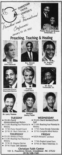 Christian Faith Center's Ministers and Ministries Conference 1990