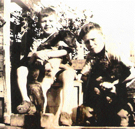 Larry (with skippy) and Charles Jr
