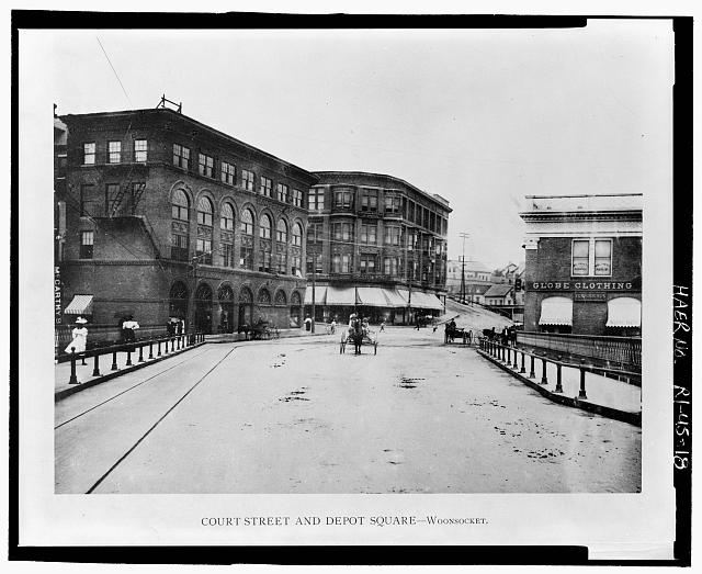18. Historic view of Court Street and Depot Square....
