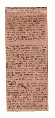 News Inteview of Sarah Elizabeth (Carroll) Brown (1841-1931), Part 11