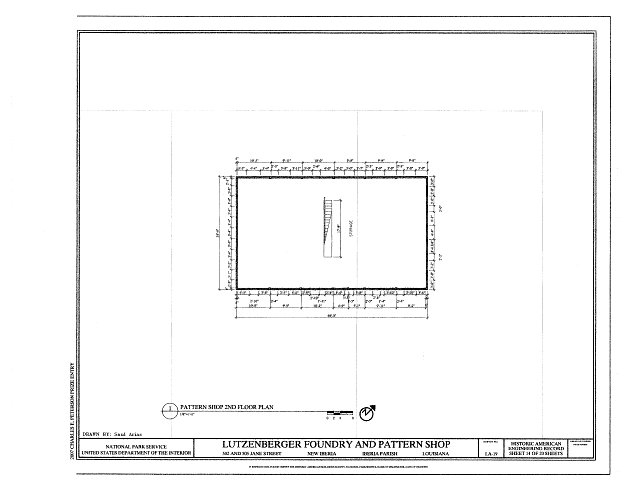 Pattern Shop Second Floor Plan - Lutzenberger Foundry and...